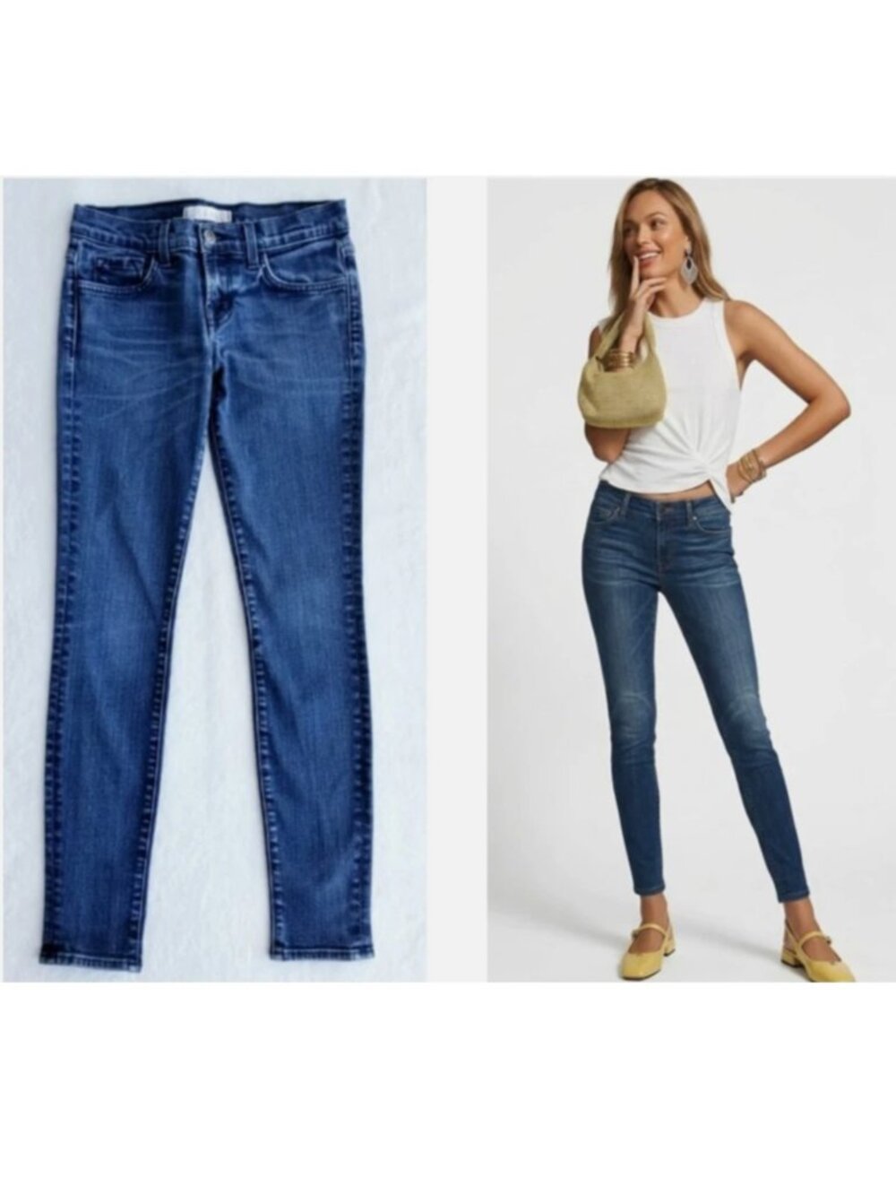 J BRAND "the-skinny" sleek-fit comfortable stretch anthropologie jeans $245 26